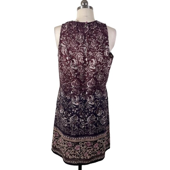 VTG Y2KSarah Richards  Dress Womens 9 Brown Sleeveless Floral Grunge 90s Cottage - Picture 4 of 9